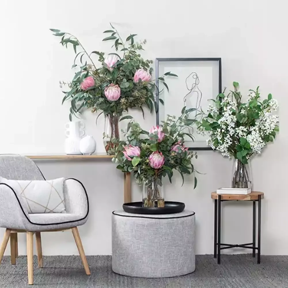 Artificial silk flower arrangements