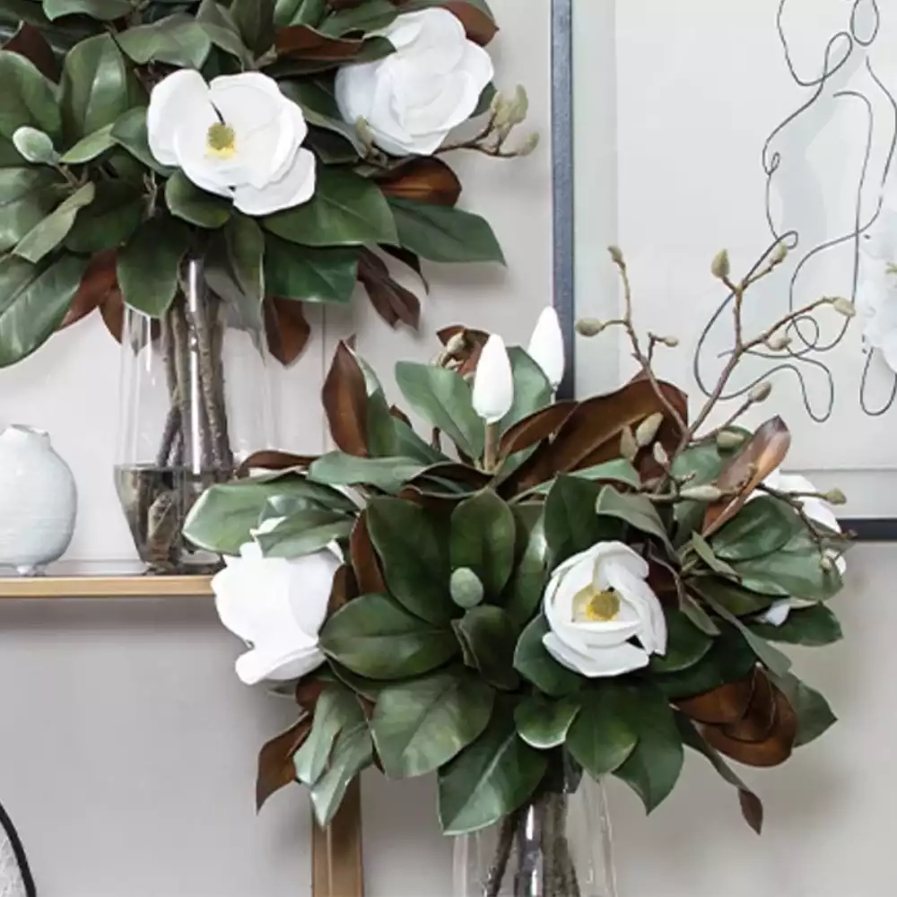 Artificial silk flower arrangements