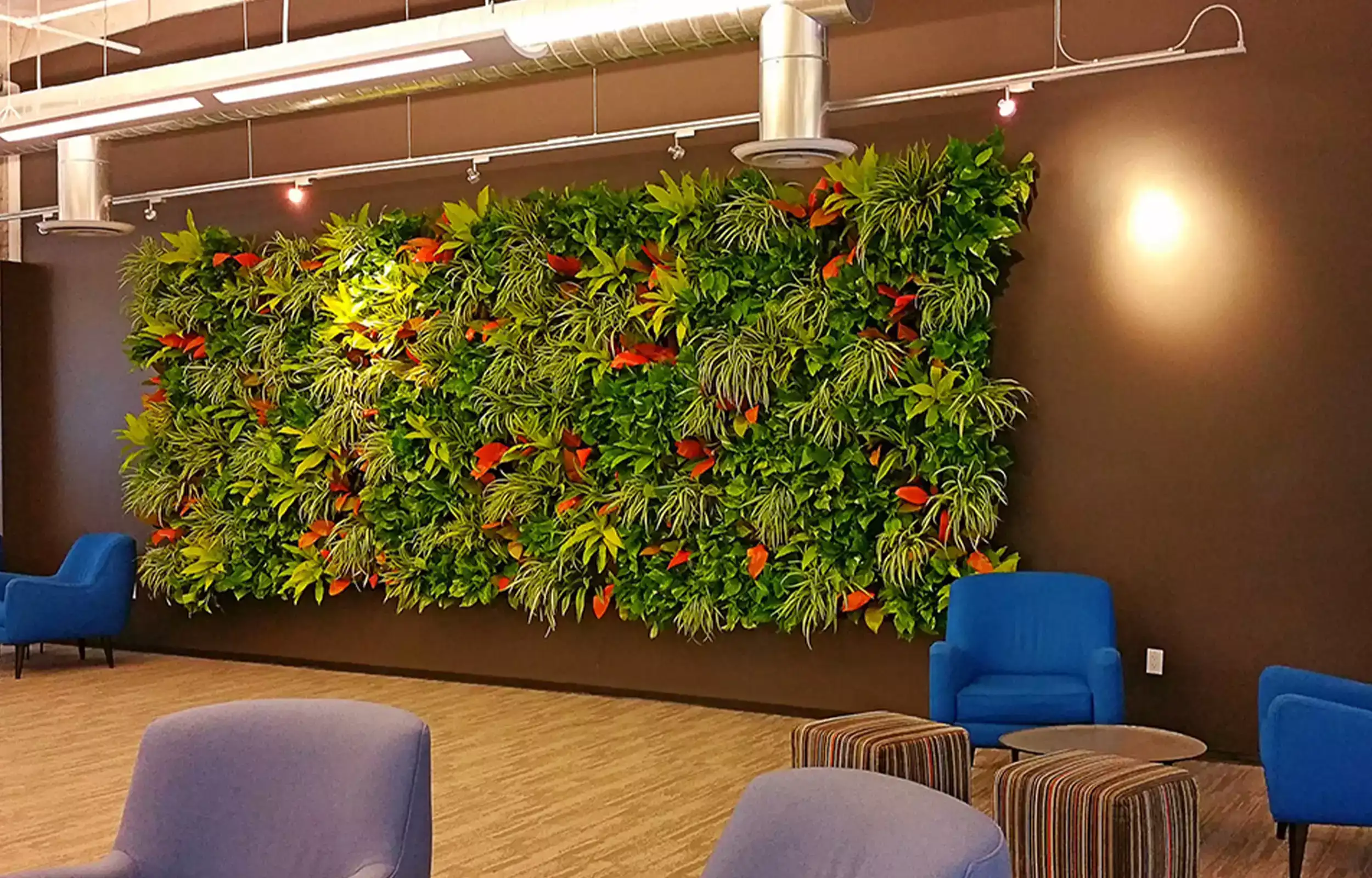 green wall office